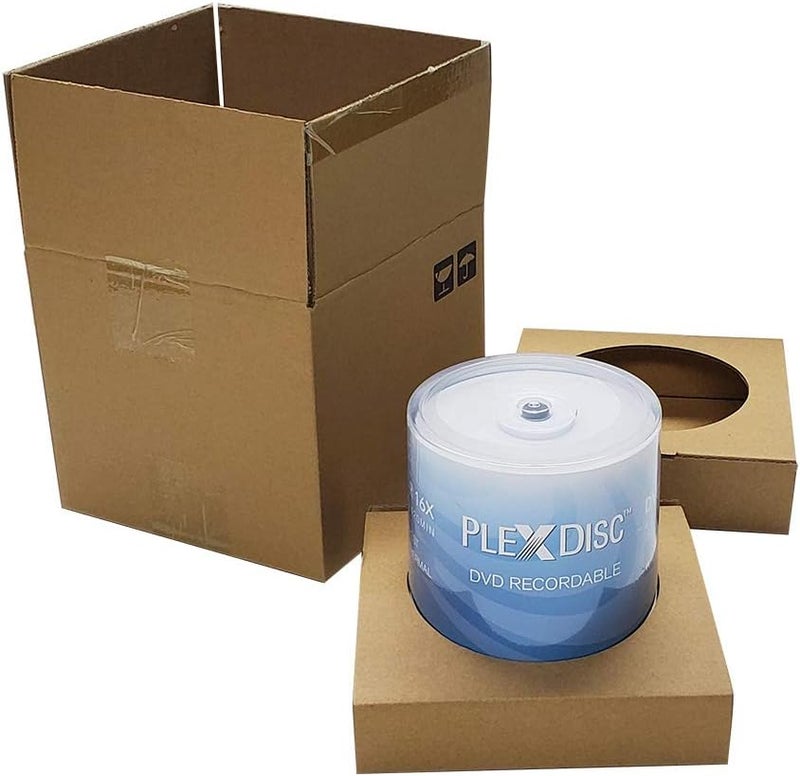 PlexDisc DVD-R 4.7GB 16X White Thermal Hub Printable - 100 Disc Spindle (FFP) - 632-415-BX - Image 2